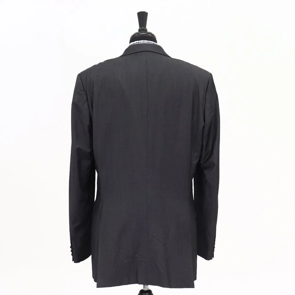 Hugo Boss 46L Gray Solid 3-Button Sport Coat Blazer Jacket G234_7